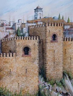 Puerta de Granada en la Torre de las Carniceria, Alhama de Granda c XV century